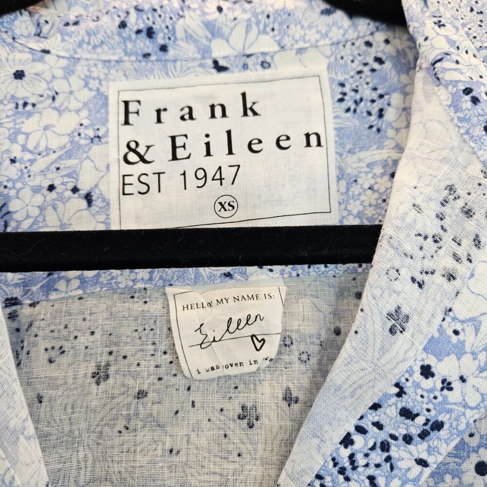 Frank & Eileen Eileen Floral Linen Button-Up Shirt XS - Picture 9 of 10